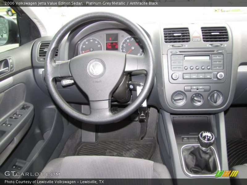 Platinum Grey Metallic / Anthracite Black 2006 Volkswagen Jetta Value Edition Sedan
