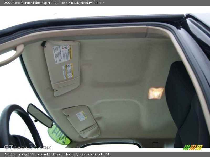 Black / Black/Medium Pebble 2004 Ford Ranger Edge SuperCab