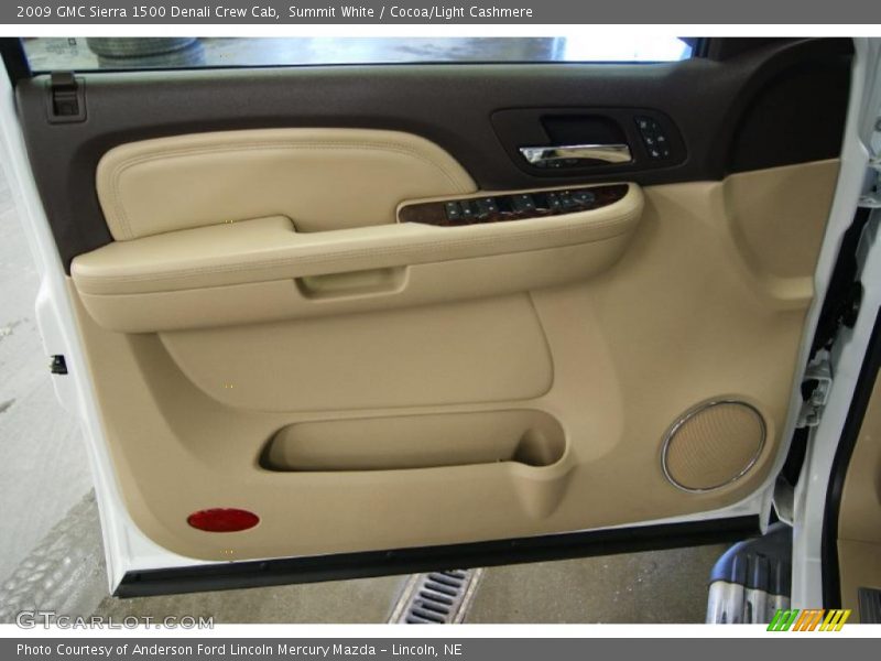 Summit White / Cocoa/Light Cashmere 2009 GMC Sierra 1500 Denali Crew Cab