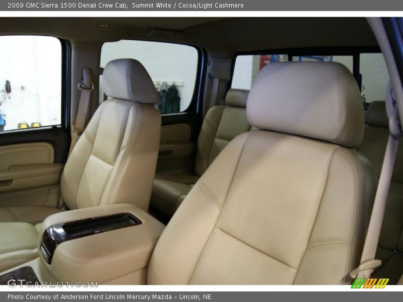 Summit White / Cocoa/Light Cashmere 2009 GMC Sierra 1500 Denali Crew Cab