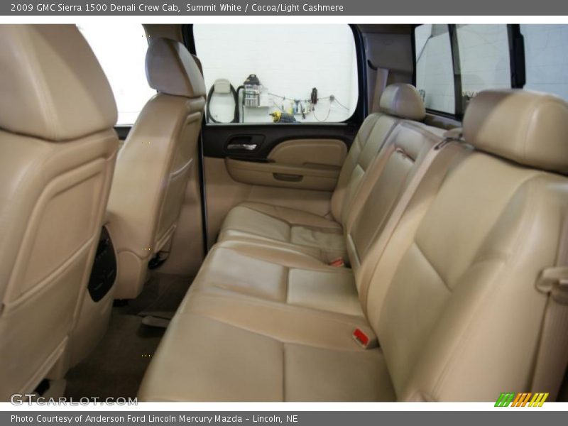 Summit White / Cocoa/Light Cashmere 2009 GMC Sierra 1500 Denali Crew Cab