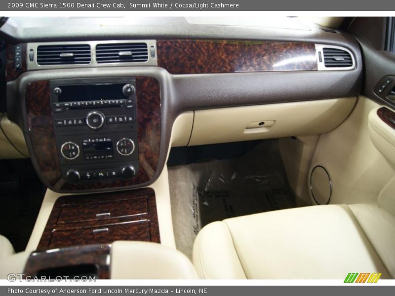 Summit White / Cocoa/Light Cashmere 2009 GMC Sierra 1500 Denali Crew Cab