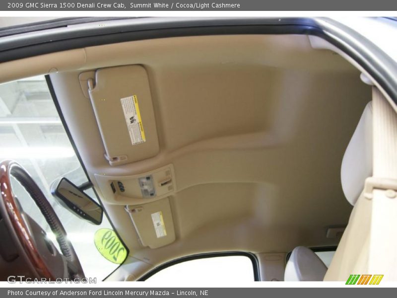 Summit White / Cocoa/Light Cashmere 2009 GMC Sierra 1500 Denali Crew Cab