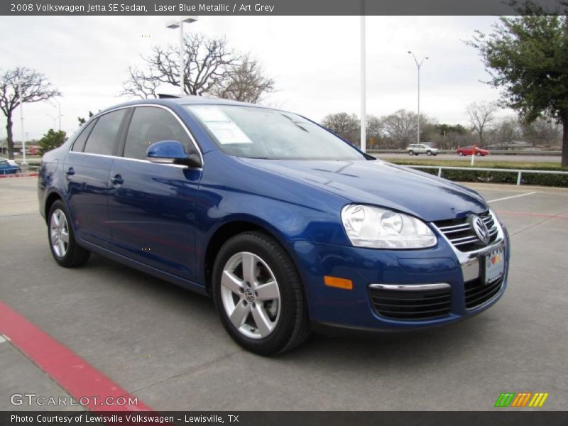 Laser Blue Metallic / Art Grey 2008 Volkswagen Jetta SE Sedan