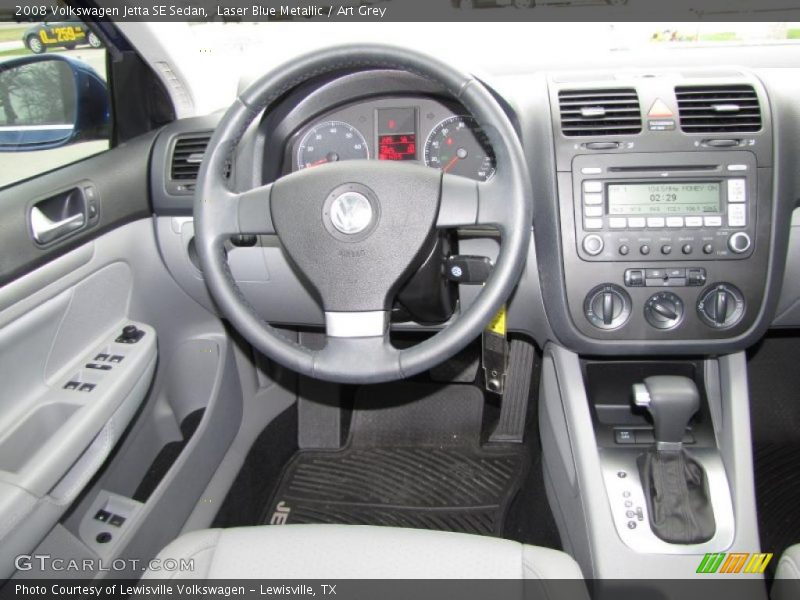 Laser Blue Metallic / Art Grey 2008 Volkswagen Jetta SE Sedan