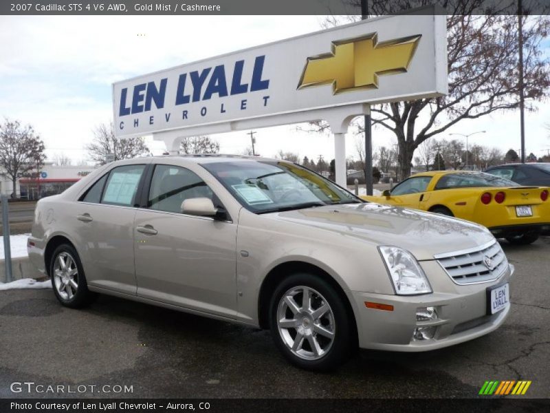 Gold Mist / Cashmere 2007 Cadillac STS 4 V6 AWD