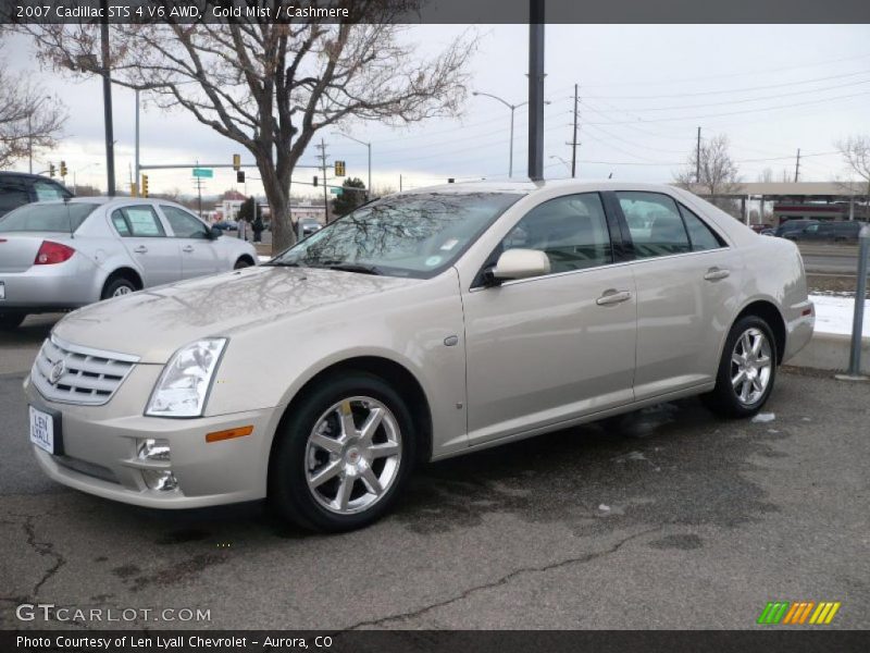 Gold Mist / Cashmere 2007 Cadillac STS 4 V6 AWD