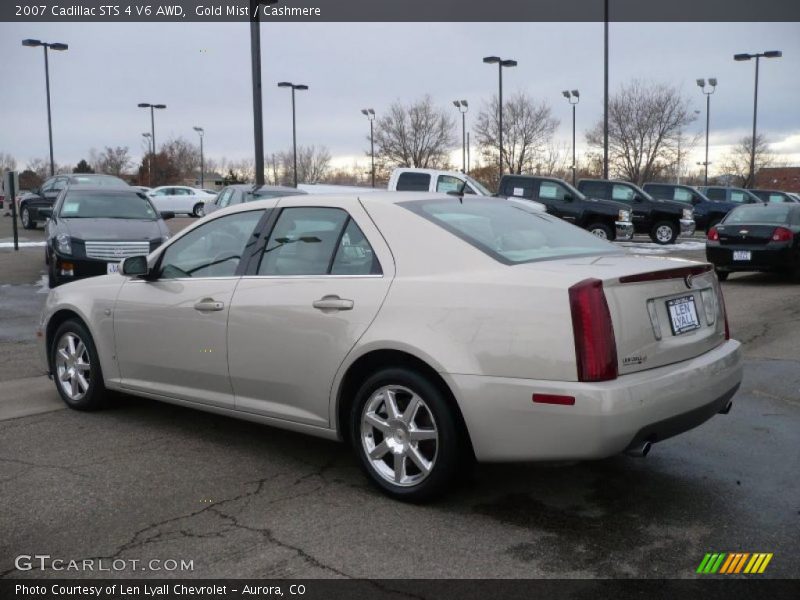 Gold Mist / Cashmere 2007 Cadillac STS 4 V6 AWD