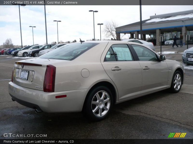 Gold Mist / Cashmere 2007 Cadillac STS 4 V6 AWD