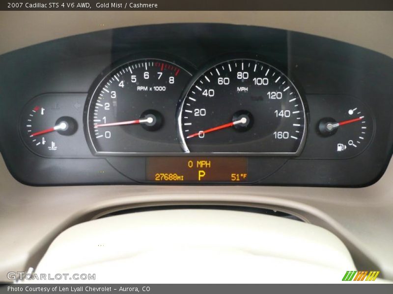 Gold Mist / Cashmere 2007 Cadillac STS 4 V6 AWD