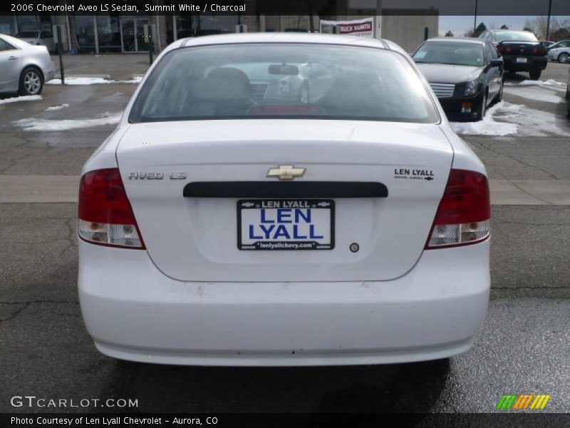 Summit White / Charcoal 2006 Chevrolet Aveo LS Sedan