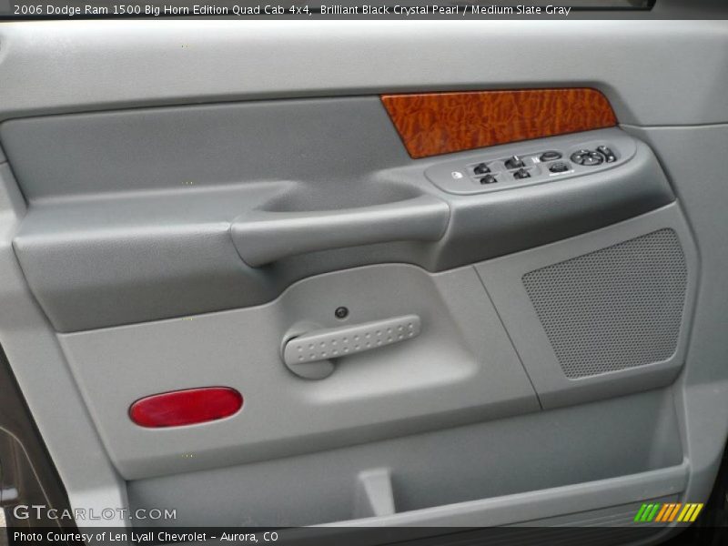 Brilliant Black Crystal Pearl / Medium Slate Gray 2006 Dodge Ram 1500 Big Horn Edition Quad Cab 4x4