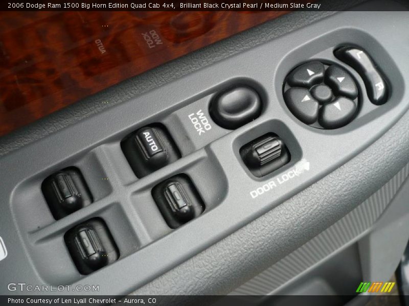 Brilliant Black Crystal Pearl / Medium Slate Gray 2006 Dodge Ram 1500 Big Horn Edition Quad Cab 4x4