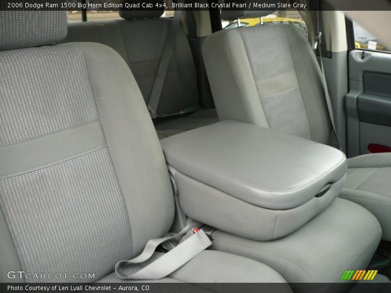 Brilliant Black Crystal Pearl / Medium Slate Gray 2006 Dodge Ram 1500 Big Horn Edition Quad Cab 4x4