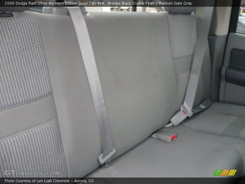 Brilliant Black Crystal Pearl / Medium Slate Gray 2006 Dodge Ram 1500 Big Horn Edition Quad Cab 4x4