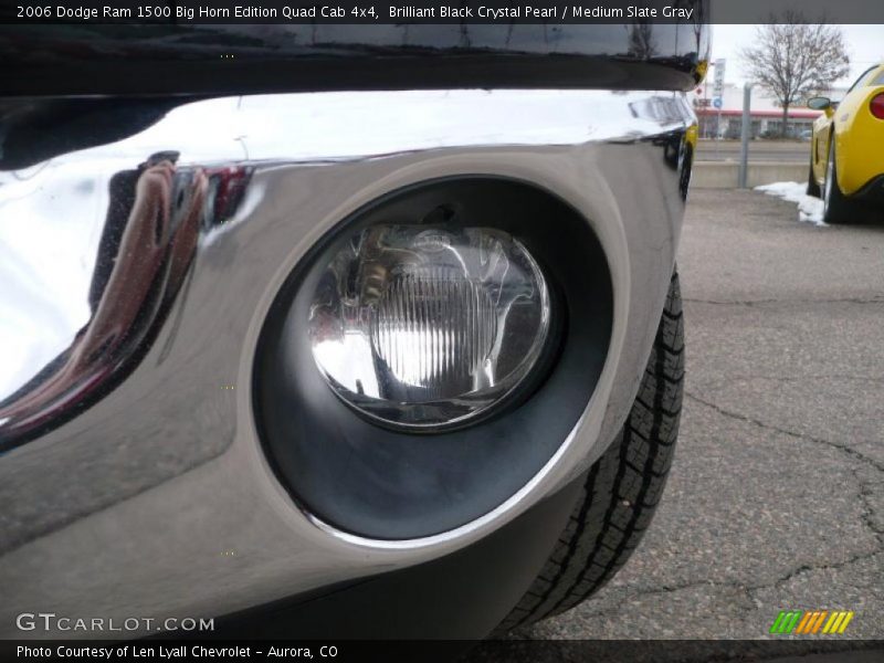 Brilliant Black Crystal Pearl / Medium Slate Gray 2006 Dodge Ram 1500 Big Horn Edition Quad Cab 4x4