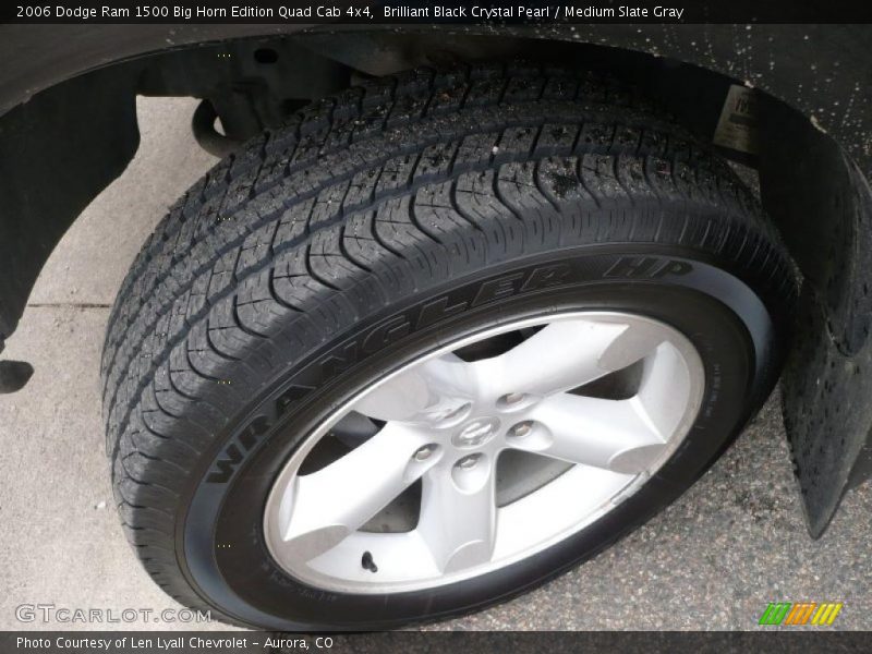 Brilliant Black Crystal Pearl / Medium Slate Gray 2006 Dodge Ram 1500 Big Horn Edition Quad Cab 4x4