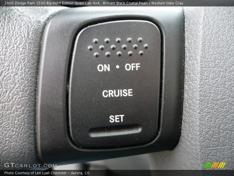 Brilliant Black Crystal Pearl / Medium Slate Gray 2006 Dodge Ram 1500 Big Horn Edition Quad Cab 4x4