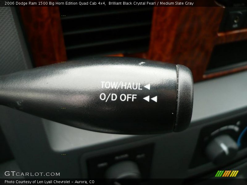 Brilliant Black Crystal Pearl / Medium Slate Gray 2006 Dodge Ram 1500 Big Horn Edition Quad Cab 4x4