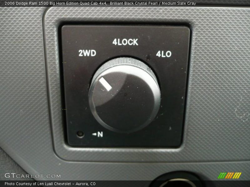 Brilliant Black Crystal Pearl / Medium Slate Gray 2006 Dodge Ram 1500 Big Horn Edition Quad Cab 4x4