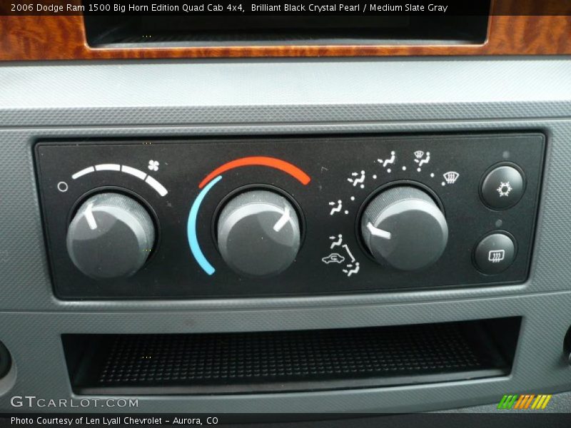 Brilliant Black Crystal Pearl / Medium Slate Gray 2006 Dodge Ram 1500 Big Horn Edition Quad Cab 4x4