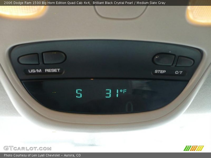 Brilliant Black Crystal Pearl / Medium Slate Gray 2006 Dodge Ram 1500 Big Horn Edition Quad Cab 4x4
