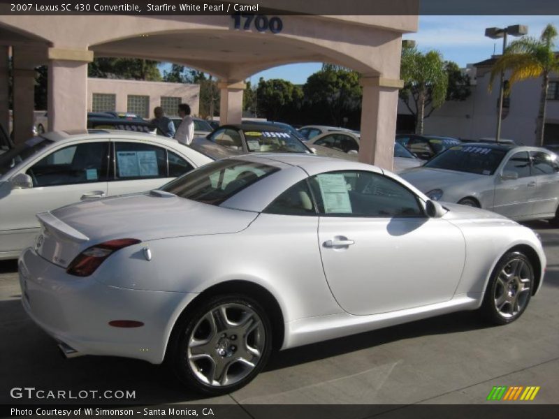 Starfire White Pearl / Camel 2007 Lexus SC 430 Convertible