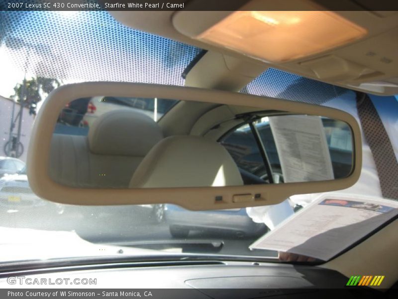 Starfire White Pearl / Camel 2007 Lexus SC 430 Convertible