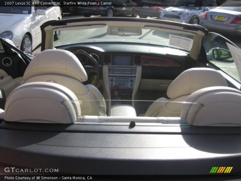 Starfire White Pearl / Camel 2007 Lexus SC 430 Convertible