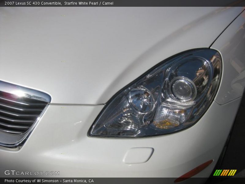 Starfire White Pearl / Camel 2007 Lexus SC 430 Convertible