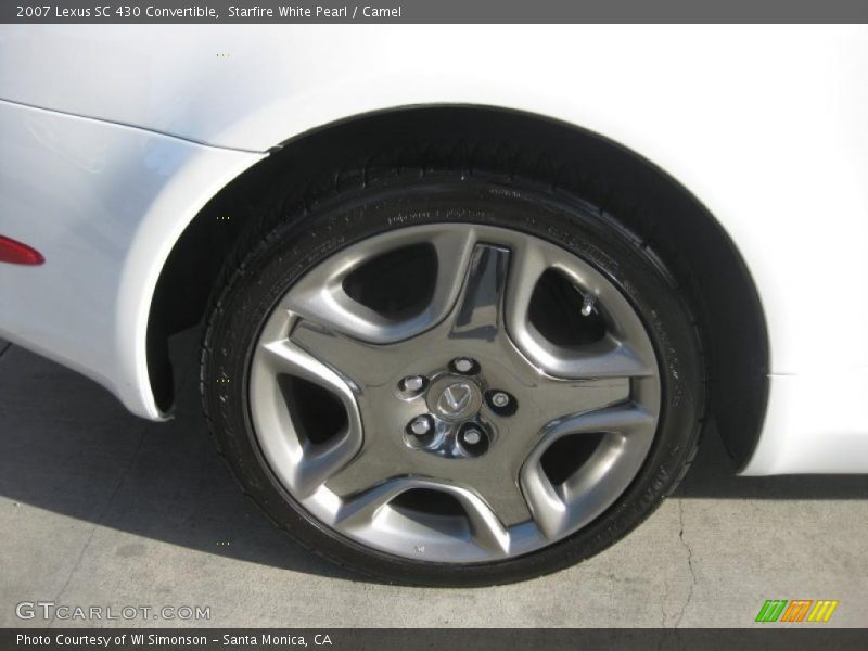 Starfire White Pearl / Camel 2007 Lexus SC 430 Convertible