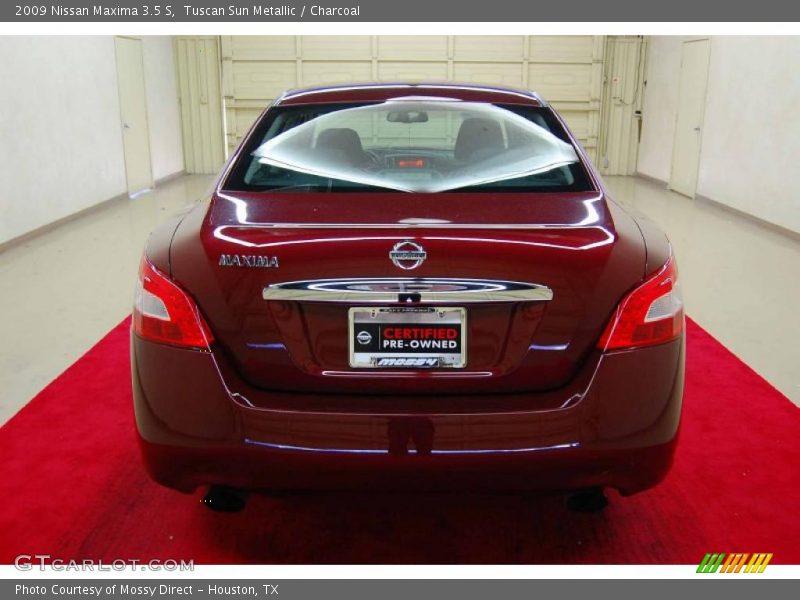 Tuscan Sun Metallic / Charcoal 2009 Nissan Maxima 3.5 S
