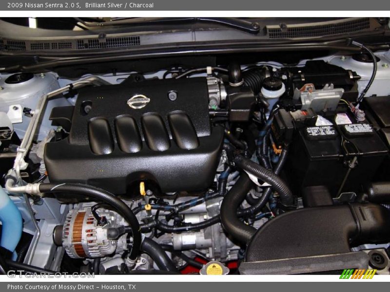 Brilliant Silver / Charcoal 2009 Nissan Sentra 2.0 S