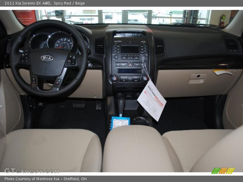 Spicy Red / Beige 2011 Kia Sorento EX AWD
