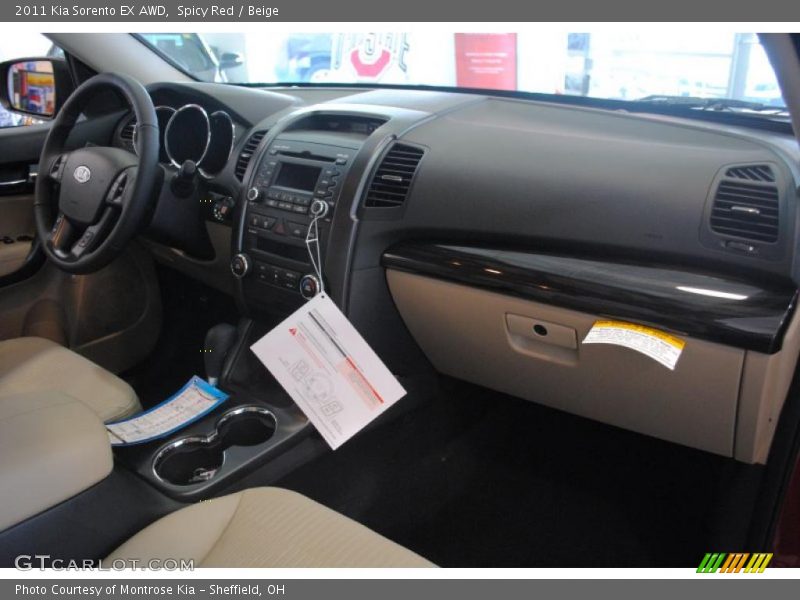 Spicy Red / Beige 2011 Kia Sorento EX AWD
