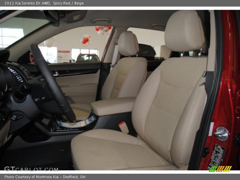Spicy Red / Beige 2011 Kia Sorento EX AWD