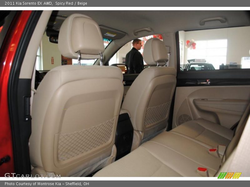 Spicy Red / Beige 2011 Kia Sorento EX AWD