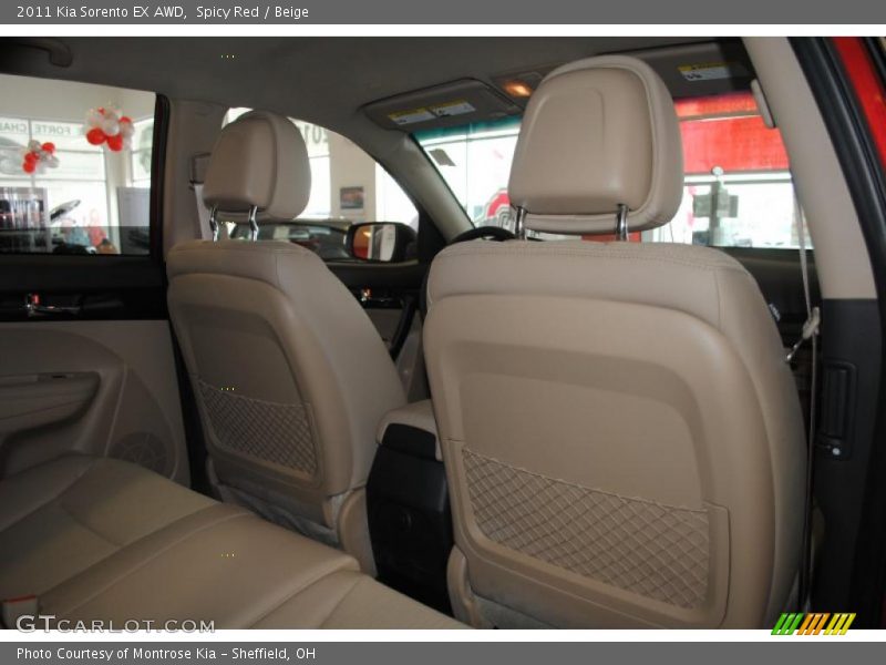 Spicy Red / Beige 2011 Kia Sorento EX AWD