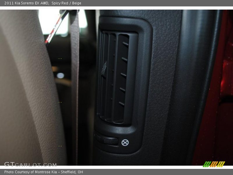 Spicy Red / Beige 2011 Kia Sorento EX AWD