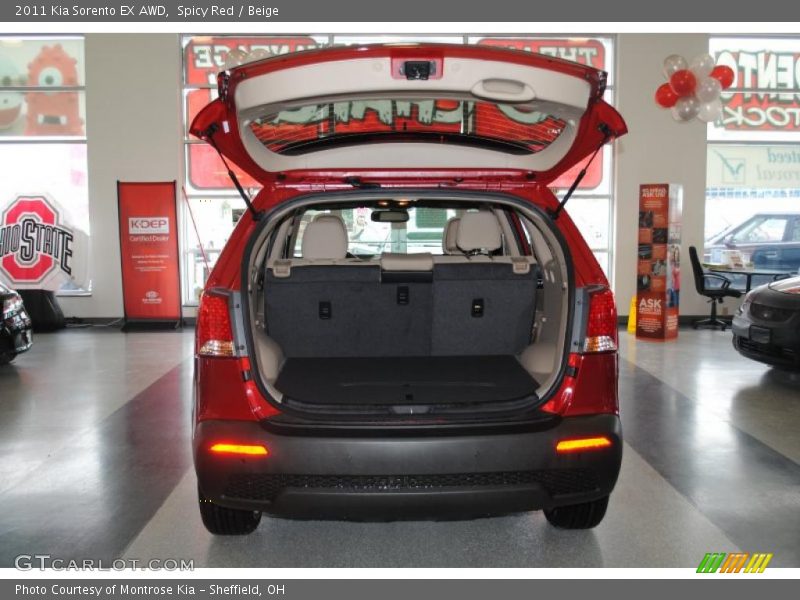 Spicy Red / Beige 2011 Kia Sorento EX AWD