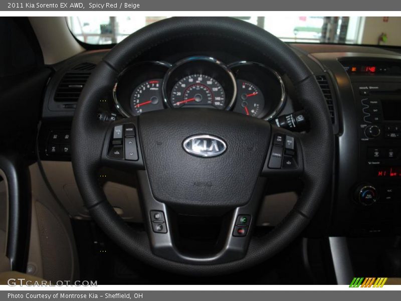 Spicy Red / Beige 2011 Kia Sorento EX AWD