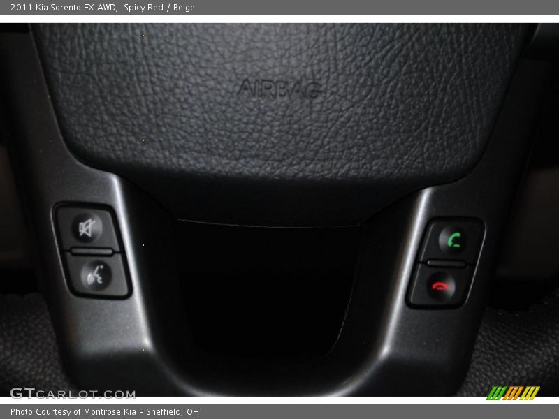Spicy Red / Beige 2011 Kia Sorento EX AWD