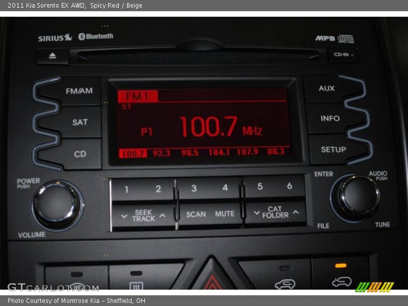 Spicy Red / Beige 2011 Kia Sorento EX AWD