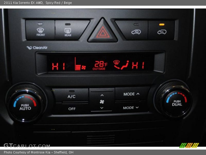 Spicy Red / Beige 2011 Kia Sorento EX AWD