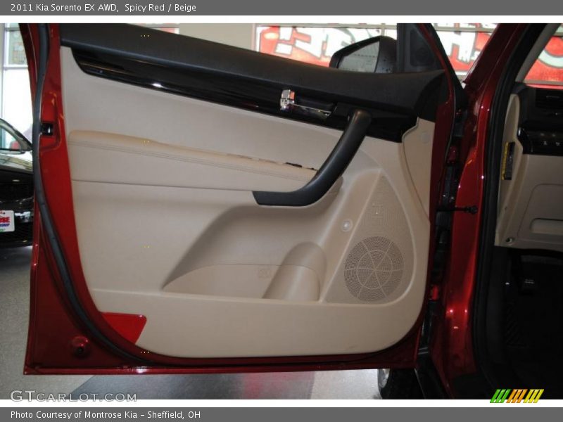 Spicy Red / Beige 2011 Kia Sorento EX AWD