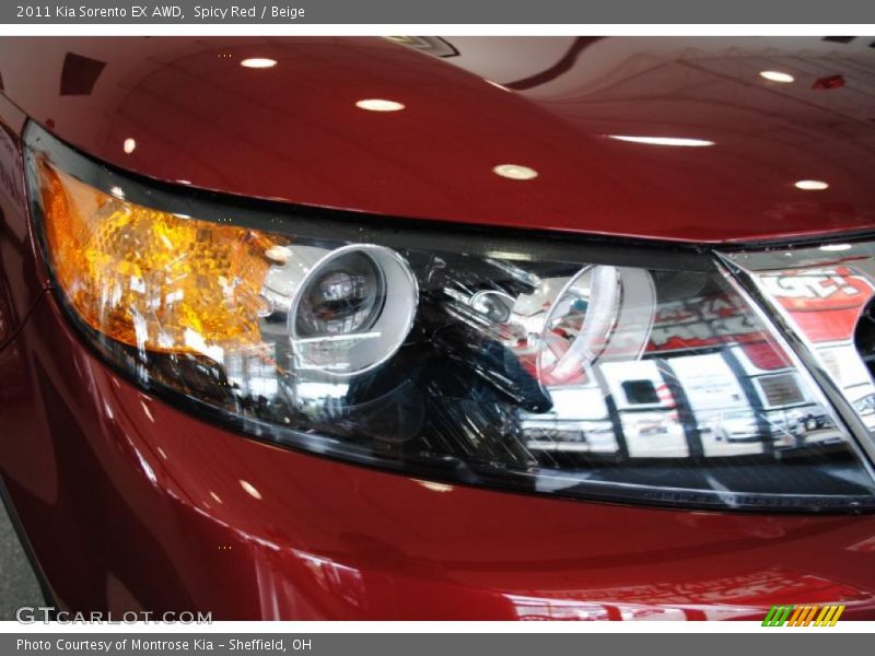 Spicy Red / Beige 2011 Kia Sorento EX AWD