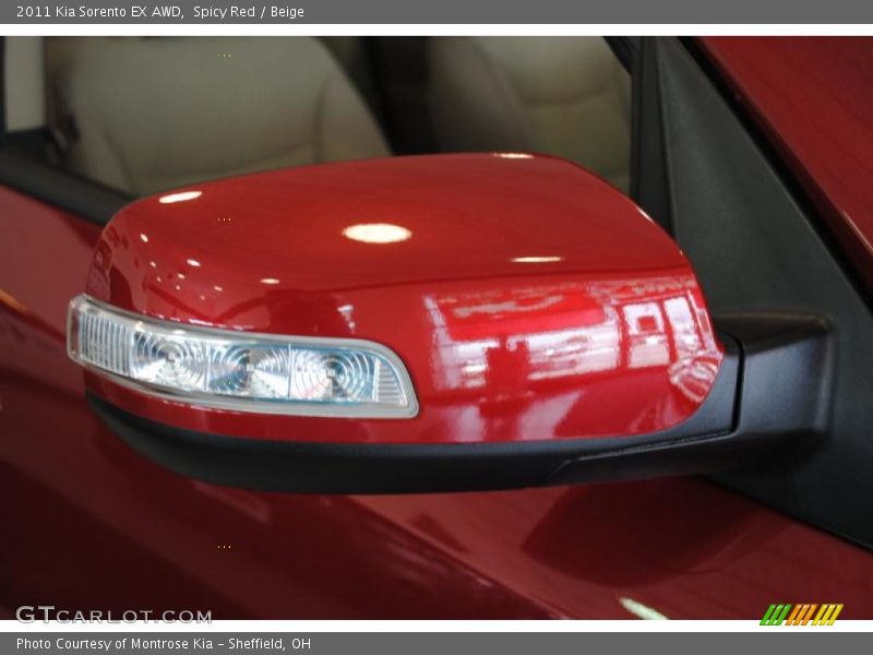 Spicy Red / Beige 2011 Kia Sorento EX AWD