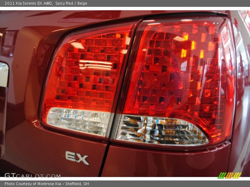Spicy Red / Beige 2011 Kia Sorento EX AWD