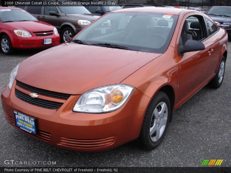 Sunburst Orange Metallic / Gray 2006 Chevrolet Cobalt LS Coupe