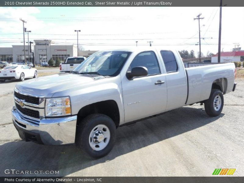 Sheer Silver Metallic / Light Titanium/Ebony 2010 Chevrolet Silverado 2500HD Extended Cab